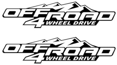 2 Stück, für Ford Ranger Raptor Pickup Isuzu DMA, für Nissan NAVARA, für Toyota Hilux DIY Autoseitenaufkleber Offroad 4X4 Auto-Tuning-Zubehör