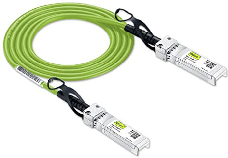 [Green] Colored 10G SFP+ DAC Cable - Twinax SFP Cable for Cisco SFP-H10GB-CU1.5M, Ubiquiti UniFi, D-Link, Supermicro, Netgear, Mikrotik, Fortinet, 1.5-Meter(4.92ft)