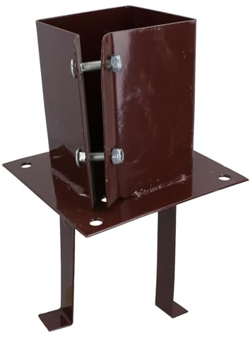Concrete in Wooden Post Shoe Support Base Bracket Holder 100 x 100mm Decking