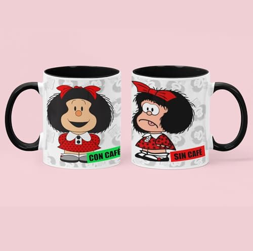 CAMISETAS Y OLE TAZA MAFALDA CON Y SIN CAFE