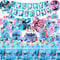 99pcs Party Decorations, Birthday Decorations for Kids, Theme Birthday Party Tableware Set with Plates Cups and Napkins Tablecloth Happy Birthday Banner Cake Toppers Birth day Balloons