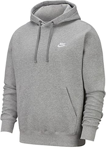 Nike M Nsw Club Po Bb, Felpa con Cappuccio Uomo, Grigio_Nero, M