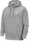 Nike Herren Sw Club Kapuzenpullover, Dk Grey Heather/Matte Silver/White, M