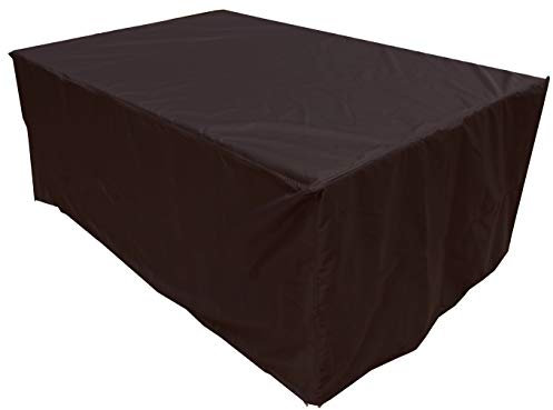 Kaufpirat Premium Abdeckplane 200x180x90 cm Essbank Sitzbank Holzbank Gartenmöbel Gartentisch Hülle Abdeckung Haube Schutzhülle Abdeckhaube 900 D, 500 g/m², 6.000 mm Wasserbeständigkeit Schwarz