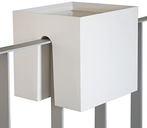 Geländer-Pflanzgefäß, weiß - (st.w.19.w)