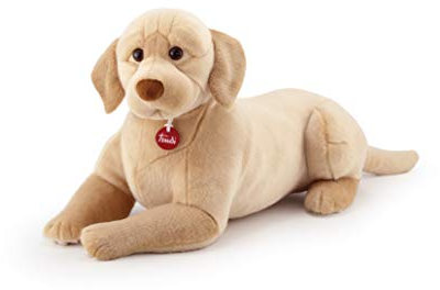 Trudi Klassik 22874 Plüschhund Labrador Liam 27 x 34 x 74 cm (Größe XL), hochwertiges Stofftier mit weichen Materialien, realistische Details, waschbar, Kuscheltier für Kinder, mehrere Größen, Beige