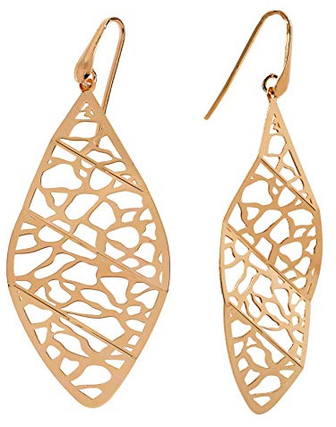 10:10 Origami-Ohrringe aus 925 °°° versilbert in 18 Karat Gold. Entworfen und produziert in Italien
