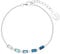 s.Oliver Armband 925 Sterling Silber Damen Armschmuck, mit Zirkonia synth., 17+3 cm, Blau, Kommt in Schmuck Geschenk Box, 2031408