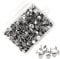 Iyowei 1000 Stück Reißzwecken Silber Heftzwecken Thumb Tacks Reißnägel Runde Pins Kopf Nagel Stecknadeln Doornail mit Transparent-Box für Büro Zum Aufhängen Von Memos und Bildern DIY