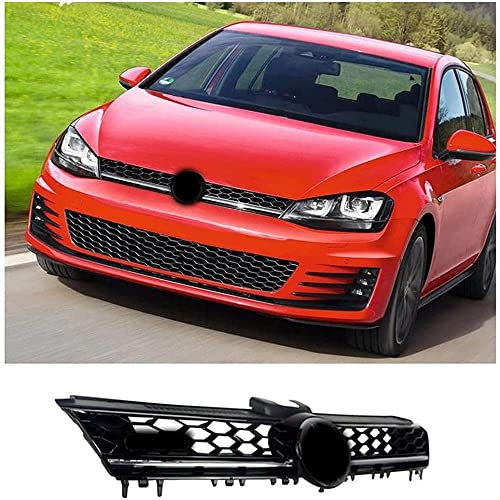 DIQON Kühlergrill, Für 2014-2017 Golf 7 GTI/GTD Grillmodifikationszubehör, Abs-Kunststoffgrill, Schwarzer Wabengrill, Frontgrill