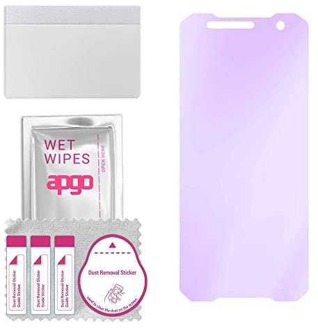 apgo Hybrid Schutzglas, kompatibel mit myPhone HAMMER Explorer PRO, Anti-Blue, 9H Härte, toller Ersatz für Hartglas, kratzfester Displayschutzglas, Displayschutz, Full Glue