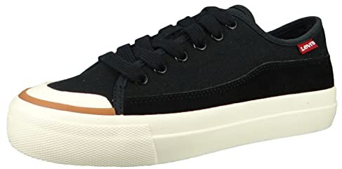 Levi's Square Low S, Zapatillas Mujer, Black Normal, 37 EU