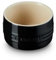 Le Creuset Stapelbares Förmchen aus Steinzeug, 200 ml, Schwarz glänzend, 70403201400099