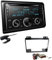 Pioneer FH-S720BT 2-DIN CD Autoradio Bluetooth kompatibel mit Apple und Android Smartphones USB passend für Ford Fiesta 2001-2005 schwarz