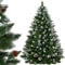 Künstlicher Weihnachtsbaum 220 cm Diamantkiefer mit Kunstschnee - Kunstweihnachtsbaum Künstlich wie Echt - Hochwertiger Künstlicher Tannenbaum für Weihnachten, Made IN EU von SPRINGOS