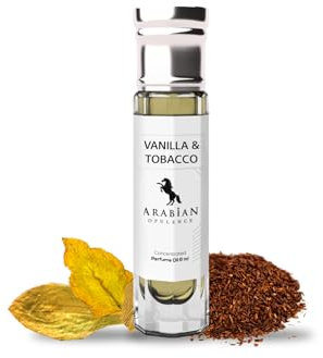 Arabian Opulence FR273 Vanille & Tabak Roll-on Parfümöl | Konzentriertes Duft-Körperöl | Langanhaltendes Parfüm auf Ölbasis für Männer und Frauen | Reisegröße alkoholfreie Parfümölflasche (6 ml)