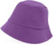 makio Gorro Pescador 100% algodón. Gorro Pescador Hombre Mujer. Sombrero Pescador Tipo Bob. Gorro Bucket (Lila)
