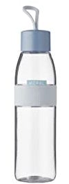Mepal - Wasserflasche Ellipse - Wiederverwendbare Trinkflasche - Auslaufsichere - Geeignet für kohlensäurehaltige Getränke - BPA-frei - 500 ml - Nordic blue