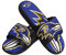 FOCO Baltimore Ravens NFL Colorblock Big Logo Gel Slide Black Purple Badelatschen Hausschuhe - L