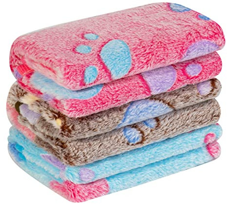 Pet Soft Haustier Decke für Hunde - Waschbar Hundedecke Katzendecken, Weiche Warme Haustierdecke für Kleine Hunde Welpen Katzen (Small, Herz)
