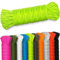 AMZoutdoor® 5,10 o 15m Filo Paracord 550 riflettente da 4mm | Filo Paracord Riflettente 7 Fili Interni | Equipaggiamento Outdoor (verde neon riflettente, 5 metri)