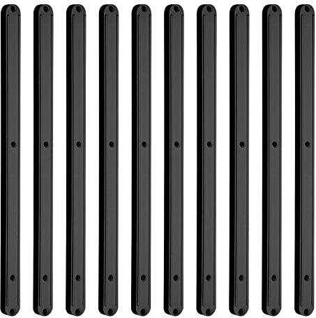 Strutture per Cassetti in Plastica, Guide per Armadio, Rotaie Scorrevoli per Mobili (Nero, 298MM)