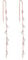 Philip Jones Rose Gold Plated Dangle Thread Earrings Created with Zircondia® Crystals