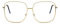 KAEOISFU übergroße Quadratische Gold Lesebrille 2,0 Damen und Herren, Große blaulichtfilter brille Lesebrillen, Mode Große Gläser Metall Computer Lesebrill