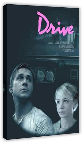 Ryan Gosling Drive – Filmposter auf Leinwand, Poster, Wandkunst, Dekor, Bild, Gemälde für Wohnzimmer, Schlafzimmer, Dekoration, Rahmen-Stil, 30 x 45 cm