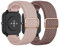 AK 2 Stück für Amazfit BIP 3 Armband/BIP 3 PRO Armband/BIP U PRO Armband Damen Herren, 20mm Weiches Geflochtenes Nylon Armbänder Kompatibel mit Amazfit GTS 4 Mini/GTS 2 Mini/GTR 42mm/GTS 4/3/2
