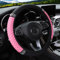 Lenkradbezug,Universalgröße 37-38CM Anti Rutsch Lenkradabdeckung,Bunte Glitzernde Kristall-Strasssteine, Auto-elastischer Lenkradschutz für Damen und Mädchen, Autozubehör für die meisten Autos (Pink)