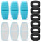 Filtres officiels pour fontaines à eau pour chats, 12 paquets (6 filtres + 6 éponges) Filtres de remplacement pour fontaines à eau pour chats BMDSAE H4 Charbon actif