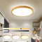 YYUTLUO LED Deckenleuchte Holz, oben 360° leuchtende runde natürliche Holzlampe | Dimmbar mit Fernbedienung 2700K-6500K, 30W | Wohnzimmer, Esszimmer, Flur, Zuhause, Büro, Kinderzimmer (Ø40cm)