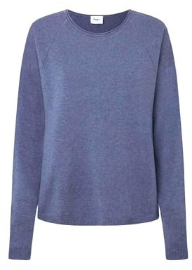 Pepe Jeans Isela Crew Neck Prendas de Punto, Azul (Weller Blue), S para Mujer