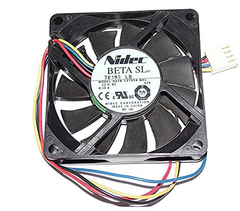 DEMICRATE Cooling Fan For D07R-12T5S4 AH1 12V 0.10A 7CM 7015 4 wire PWM fan thermostat
