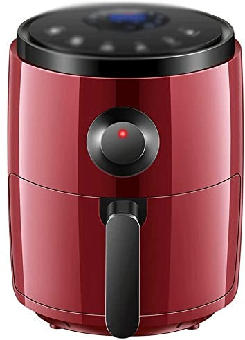 Air Fryer 3L Large Capacity with Menus LED Touch Screen Adjustable Time/Temp Control Air Fryers for Home Use Oil-free Cooking 1200W Electric Air fryer (Color : Red) (Red) hopeful charitable