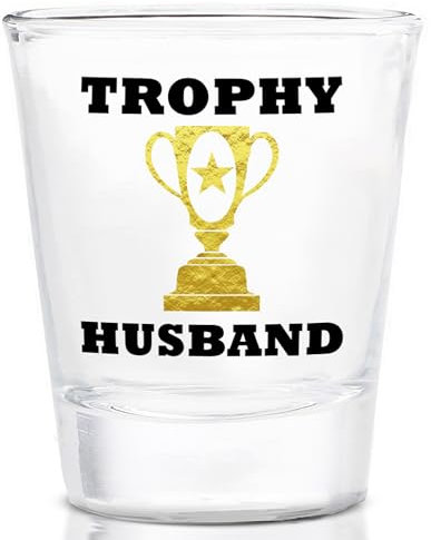 Rogue River Tactical Funny Trophy Husband Shot Glass Gift For Him Husband Dad Father