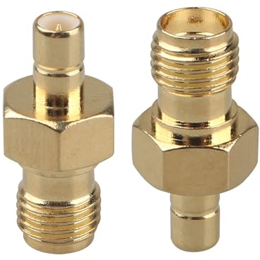 Futheda - 2 x SMA Buchse auf SMB Stecker SMA auf SMB RF Koaxialstecker kompatibel mit WLAN-Router, Funk-Sender-Empfänger, Wireless LAN Gerät, Externe GPS-Antenne