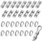 Nadisean 20 Pezzi M5 Morsetti Stendibiancheria con Ditale, Morsetti per Cavo Acciaio in Acciaio Inox 304, Morsetto Duplex, Morsetto per Fune, Morsetti per Fune Morsetti per filo stendibiancheria 3-4mm