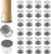 24 Pcs Chair Leg Floor Protectors Furniture Pads Floor Protectors Furniture Sliders for Protecting Hardwood/Tile/Laminate Floors from Scratches and Noise Round Small (Fit:23-32mm)