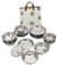 Oshhni Ensemble d'assiettes et de bols, 20 pièces, vaisselle de Camping, facile à nettoyer, Kit de désordre de Camping, vaisselle pour camping-car, Sports de