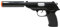 FIESTAS GUIRCA | Pistolet Jouet avec Silencieux (25 cm) - Accessoire pour Costume de Policier, Militaire ou Voleur - Idéal pour Halloween, Carnaval et Fêtes Costumées - Noir