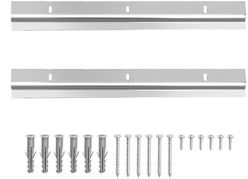 2 pièces fixation murale meuble en z,Fixation Murale en Z,Rail Fixation Miroir Lourd Z,Support Mural Fixation Miroir 30cm Fixation,Avec vis, adapté aux miroirs, cadres photo, cadres photo, etc.