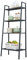 Heikoeco® Leiterregal Schwarz Metall, 4 Ablagen Standregal, Bücherregal, Küchenregal, Kellerregal für Küche, Wohnzimmer und Badezimmer, Vitrine, Regale, 147x60x35 cm