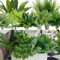 PARTY JOY 18 Pcs Piante Finte Da Esterno,Cespuglio Finto Da Esterno, Pianta Artificiale, Edera Finta Da Esterno, Arbusti Verdi Resistenti Ai Raggi UV, Per Decorazioni Casa Vaso Giardino