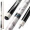 ASMPCUE Billard Queue, 58 Pool Queue 13mm Spitzen Pool Cue für Professionelle Billardspieler, 1/2 Maple Queue Sticks für Billard Tisch Sport, Bar Pool Table Sticks for Billard Enthusiasten, Weiß
