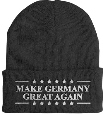 tshirtladen Mütze - Make Germany Great Again - Beanie One Size - Wintermütze Soft Touch - Spruchmütze bestickt - Farbauswahl - lustige Mütze