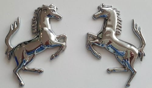 EIN Paar 3D-Metall Pferd Auto Emblem Pennwagen Logo-Aufkleber