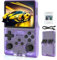 R40S Handheld Game Console, 3.5 inch Retro Handheld Games Consoles IPS Screen Open Source Linux System Built-in 30000+ Classic Games Retro Video Game Console (Purple）