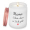LUXHOMY Muttertagsgeschenk, Geschenke für Mama, Mama Geschenk, Geschenk für Geburtstag Muttertag Ostern Weihnachtstag, Mama Kerze, Schön Dass Es Dich Gibt - Lavendel Duftkerze (200g)